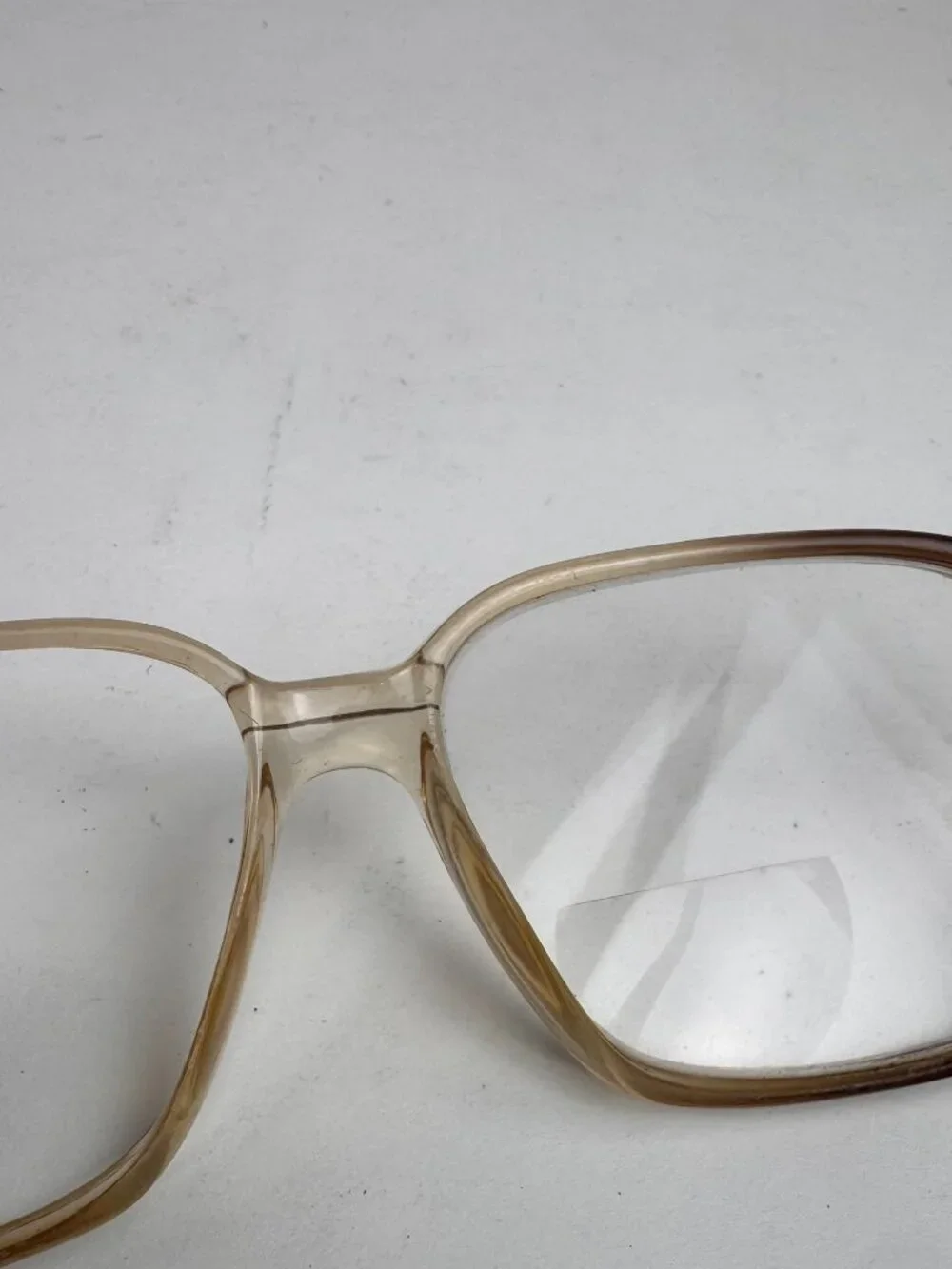 Vintage Brown Square Eyeglass Frame Optical Glasses 54-18-145 Unisex  frame only